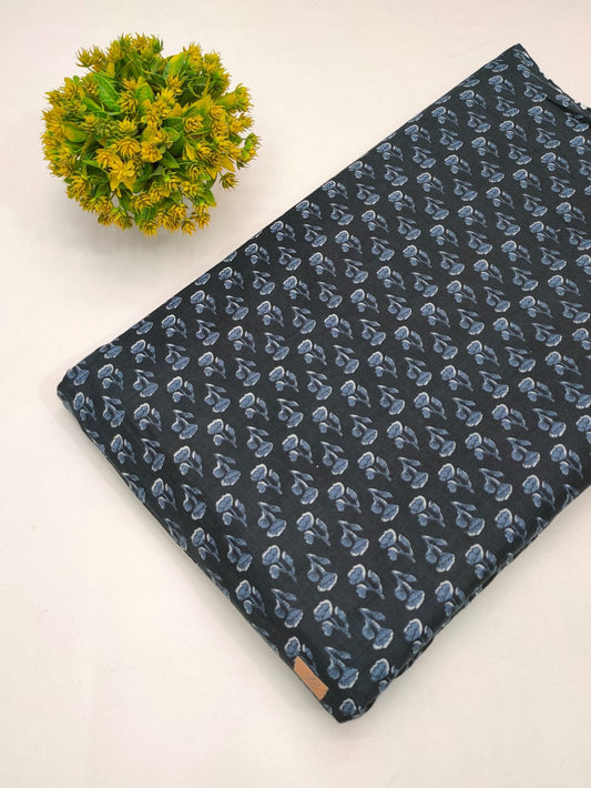 Cotton fabric dress material from sanganeri print with screen printing