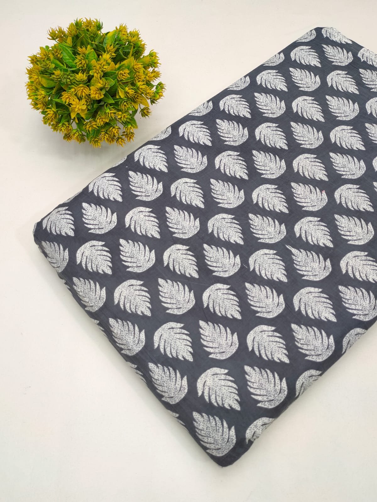 Cotton fabric dress material from sanganeri print with screen printing