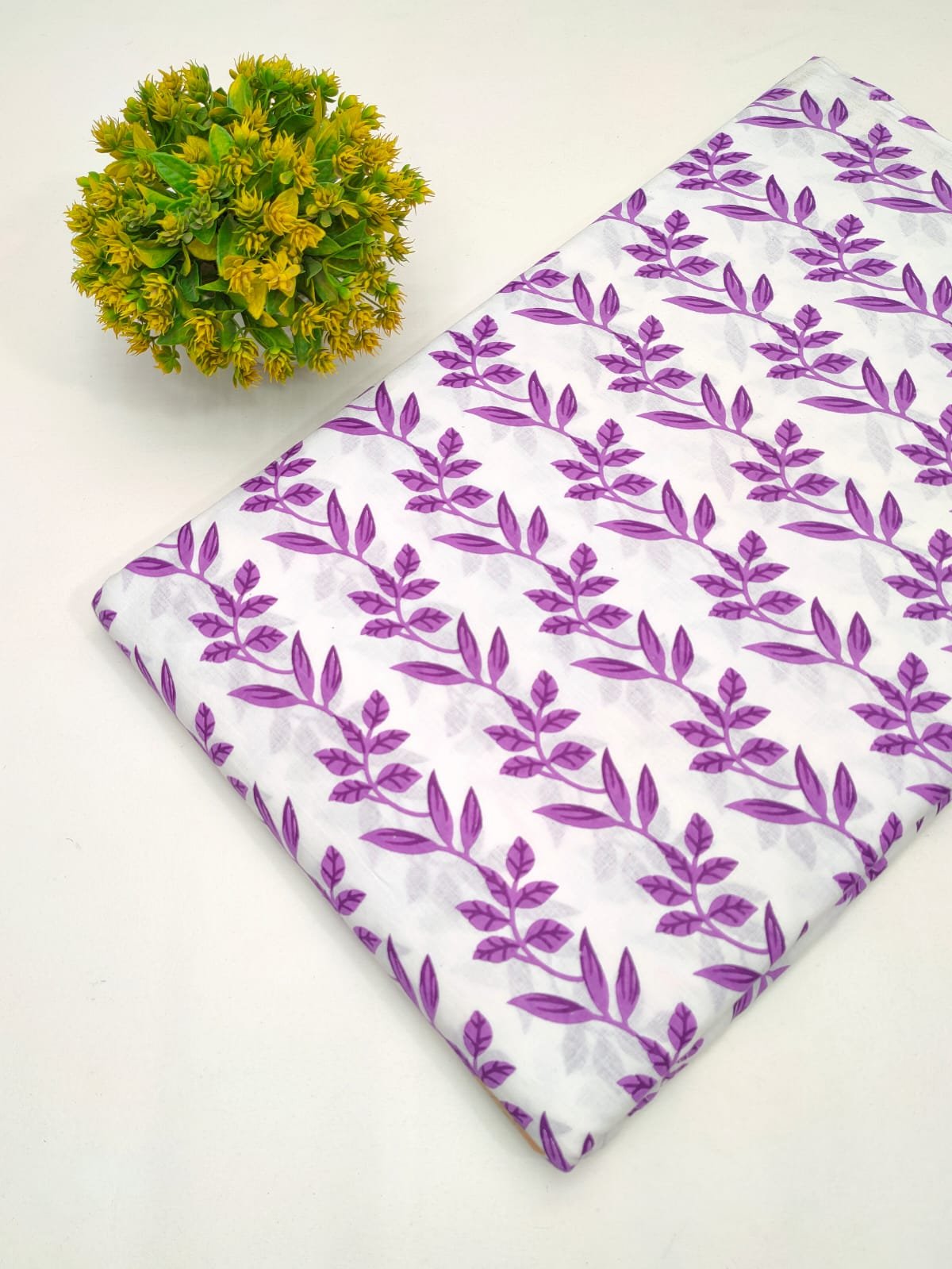 Cotton fabric dress material from sanganeri print with screen printing