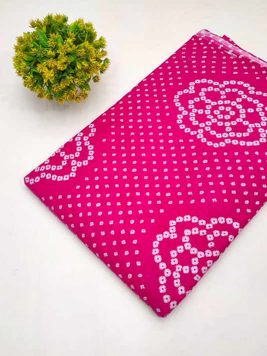 Cotton fabric dress material from sanganeri print with screen printing