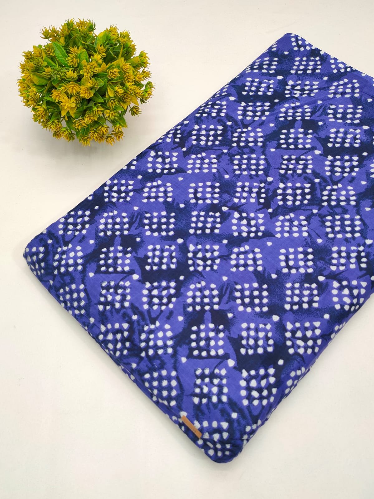 Cotton fabric dress material from sanganeri print with screen printing
