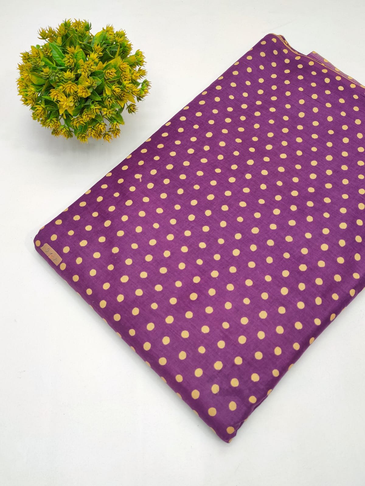 Cotton fabric dress material from sanganeri print with screen printing