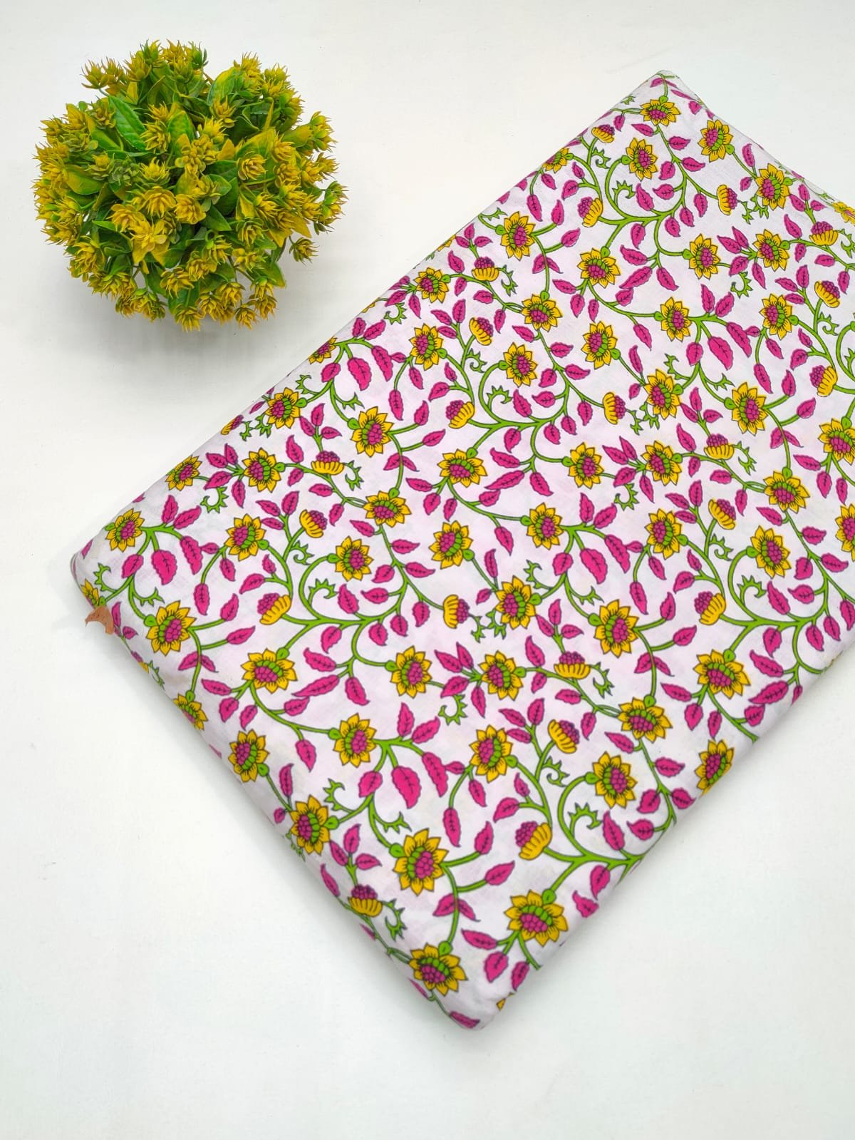 Sanganeri Cotton Fabric Dress material for kurtis salwar and churidar