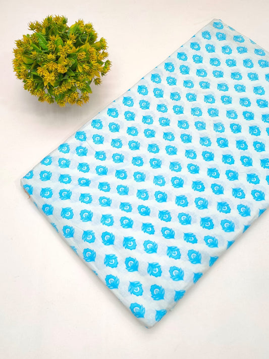 Sanganeri Cotton Fabric Dress material for kurtis salwar and churidar