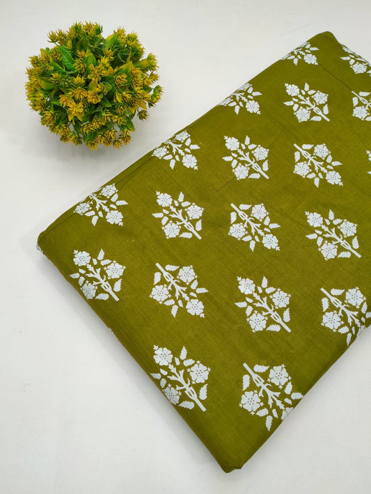 Sanganeri Cotton Fabric Dress material for kurtis salwar and churidar