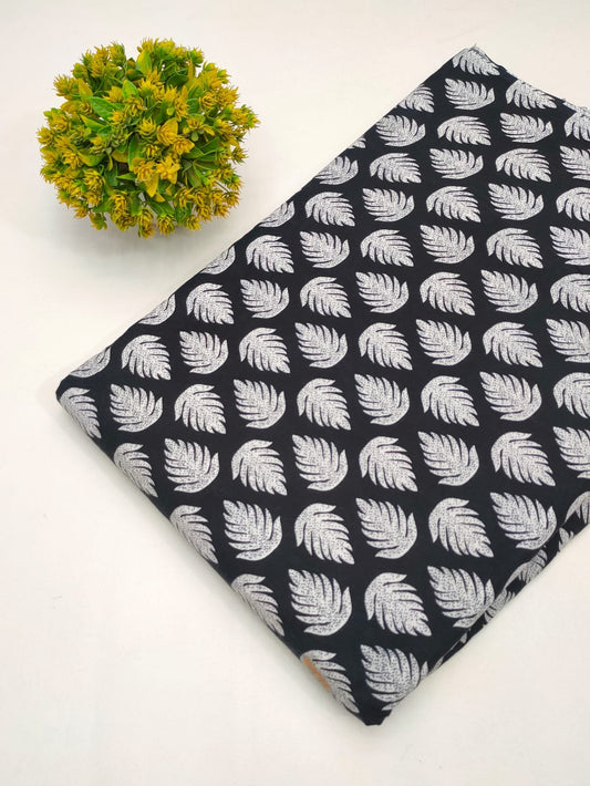 Cotton fabric dress material from sanganeri print with screen printing