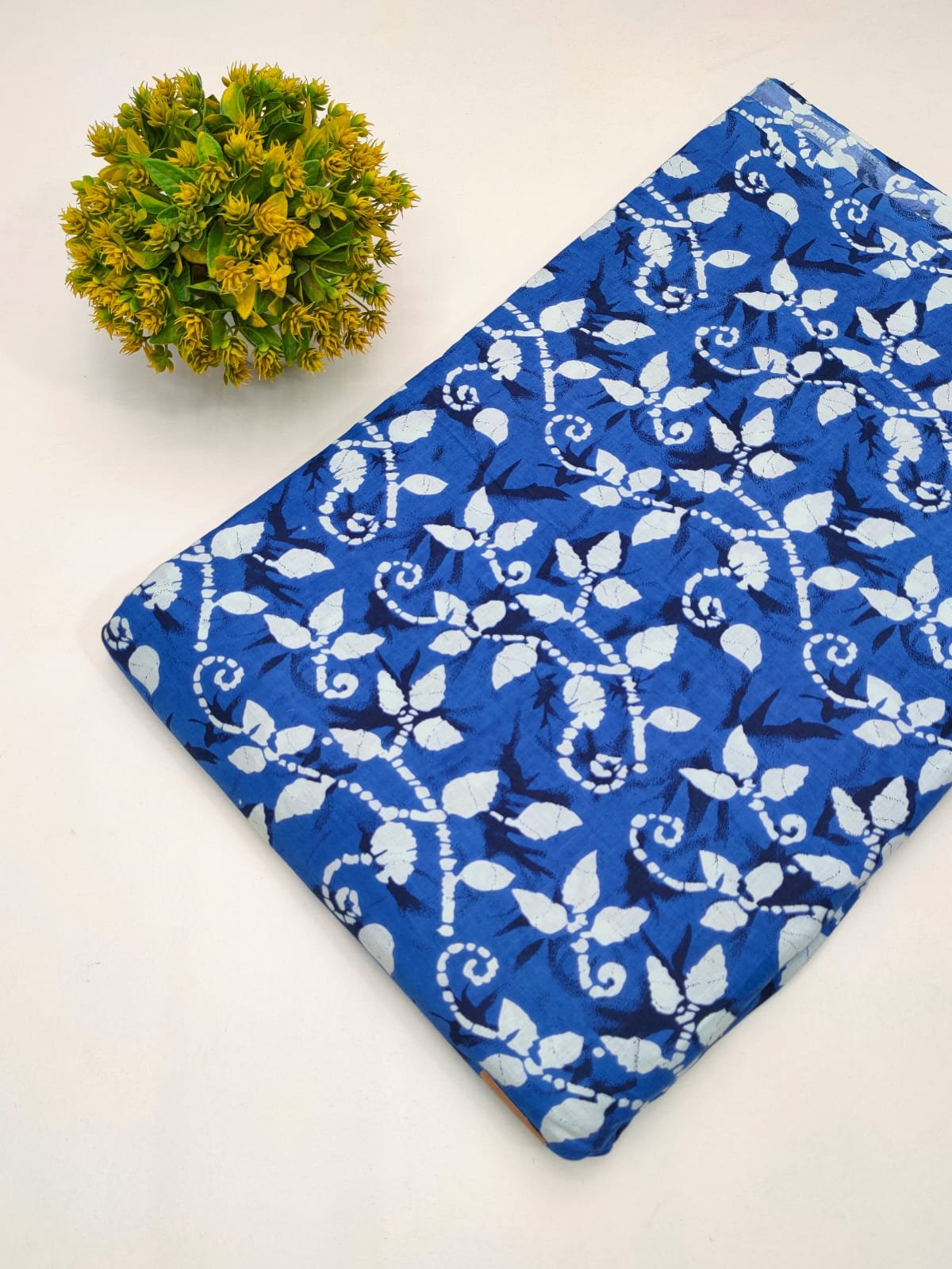 Cotton fabric dress material from sanganeri print with screen printing