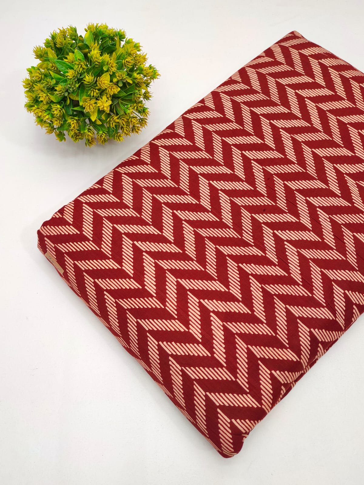 Cotton fabric dress material from sanganeri print with screen printing