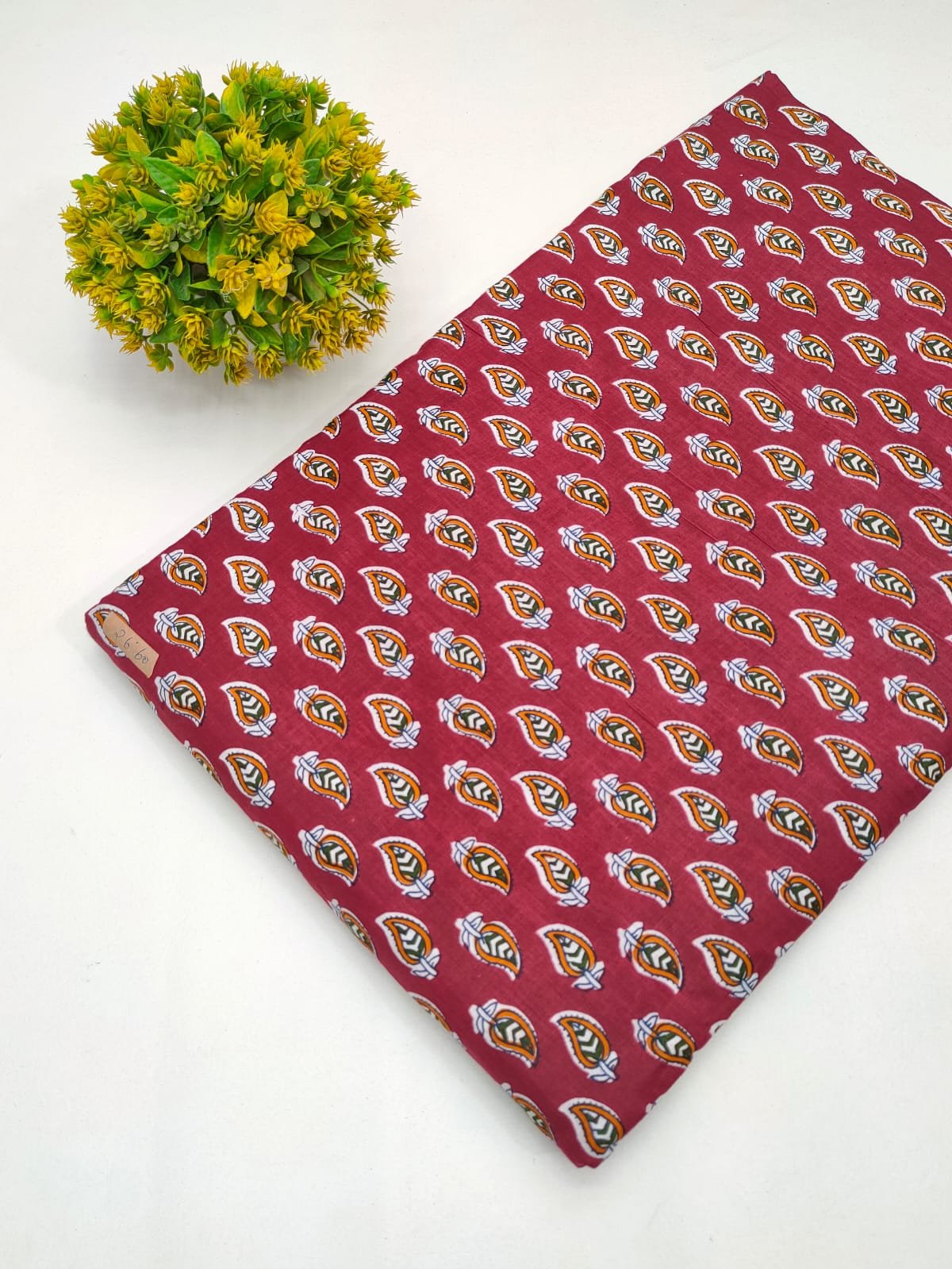 Cotton fabric dress material from sanganeri print with screen printing