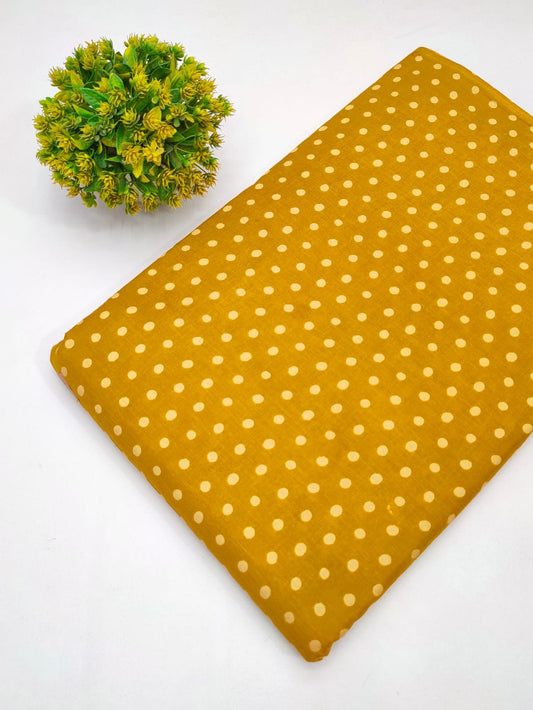 Cotton fabric dress material from sanganeri print with screen printing