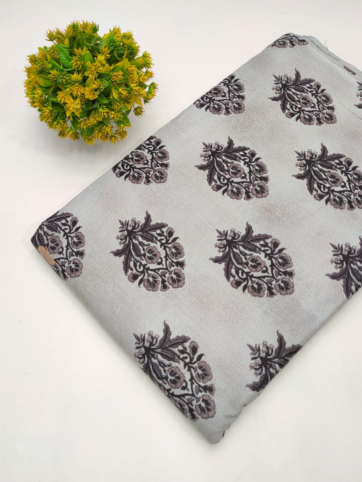 Cotton fabric dress material from sanganeri print with screen printing