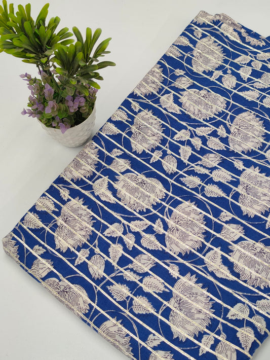 Gota Work Hand Block Printed Fabrics