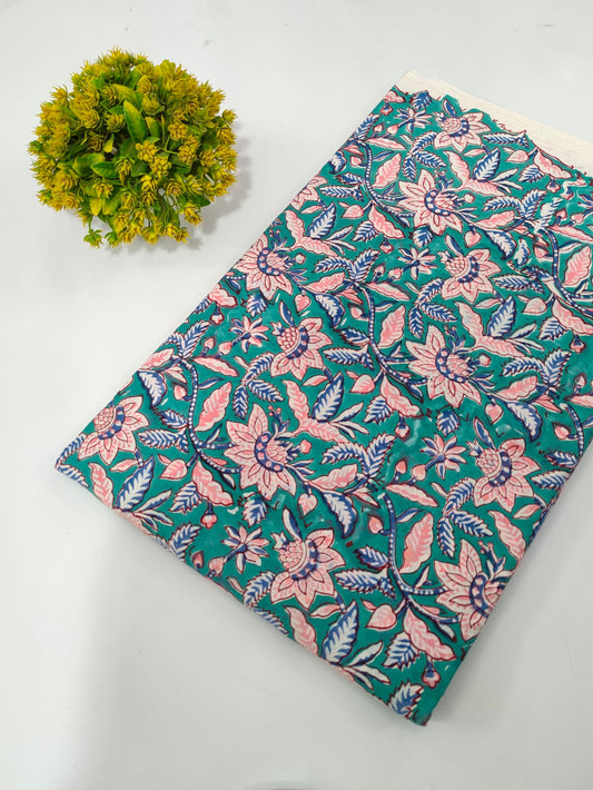 Hand Block Pure Cotton Dress material