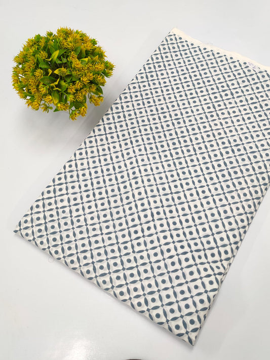 Hand Block Pure Cotton Dress material