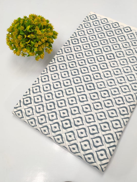 Hand Block Pure Cotton Dress material