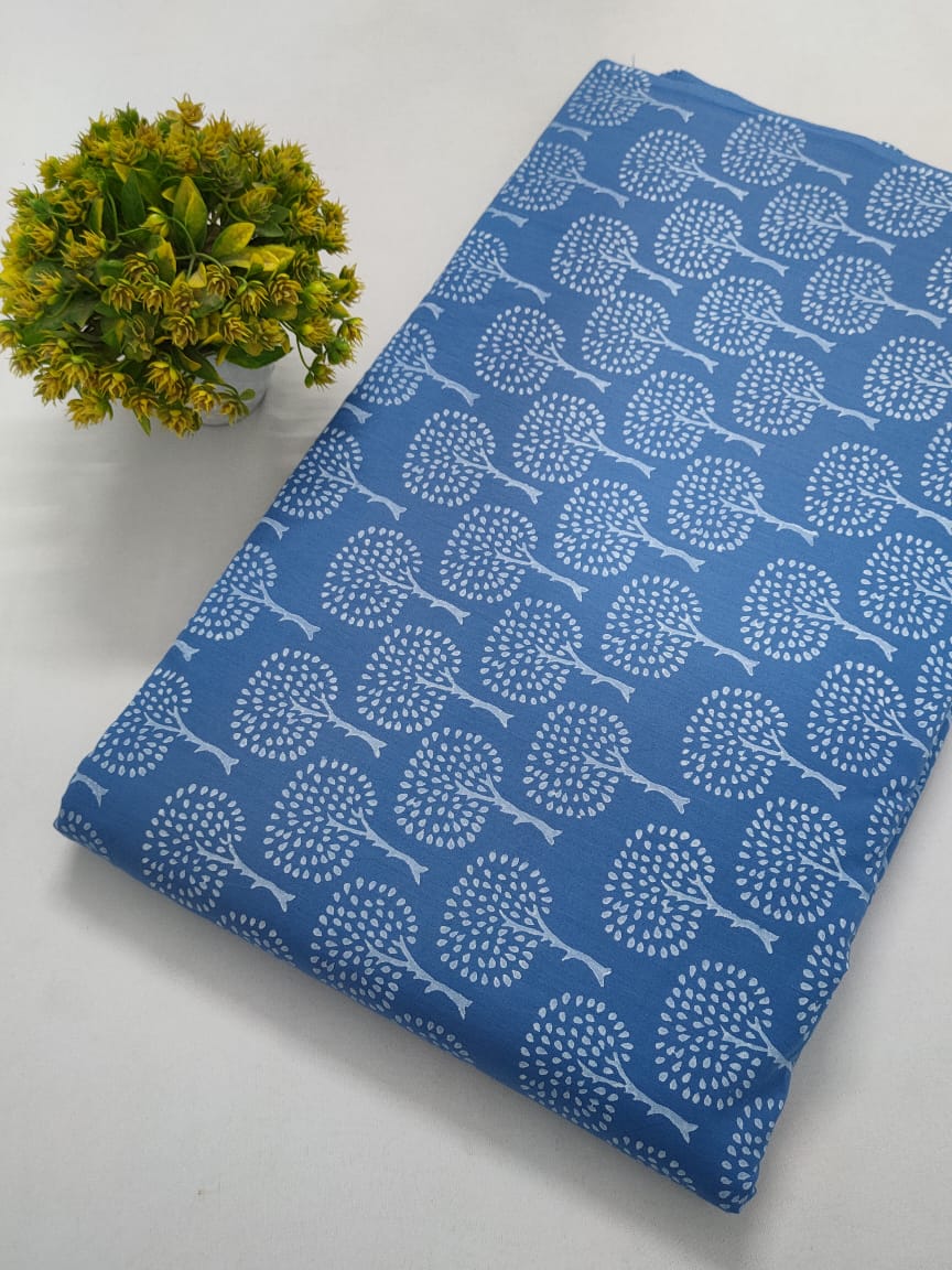 Hand Block Pure Cotton Dress material
