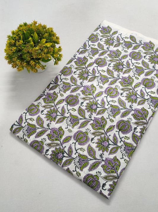 Hand Block Pure Cotton Dress material