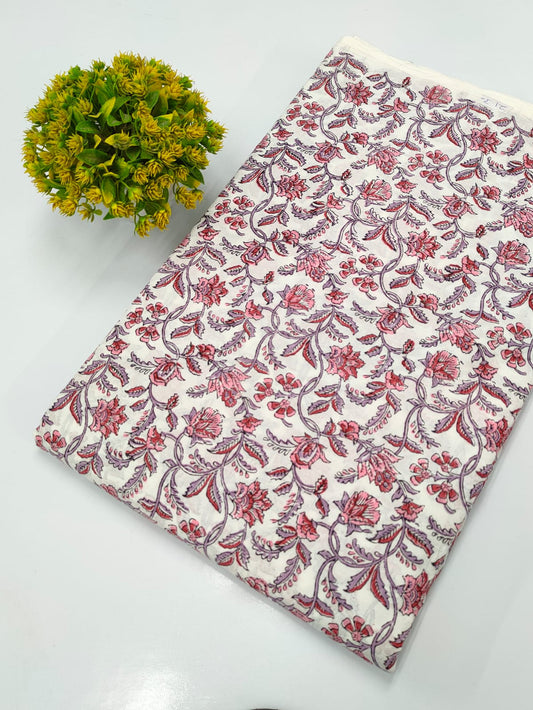 Hand Block Pure Cotton Dress material