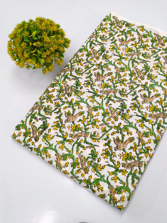 Hand Block Pure Cotton Dress material