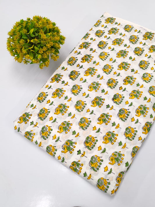 Hand Block Pure Cotton Dress material