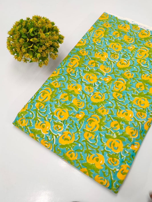 Hand Block Pure Cotton Dress material
