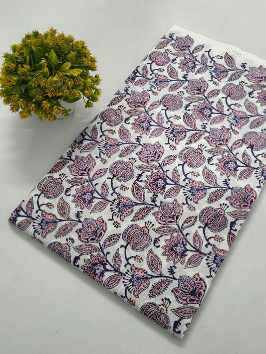 Hand Block Pure Cotton Dress material