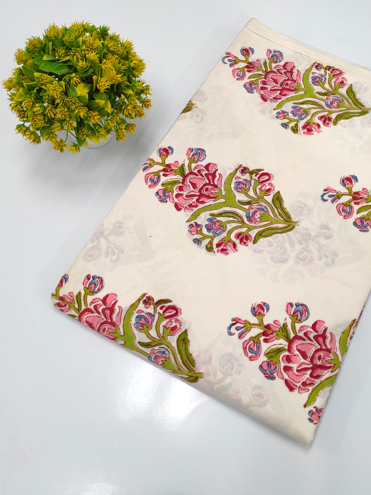 Hand Block Pure Cotton Dress material