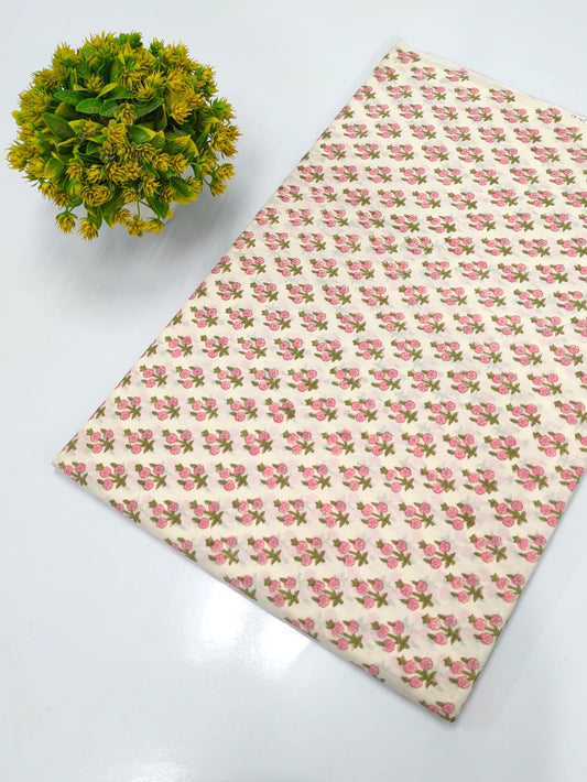 Hand Block Pure Cotton Dress material