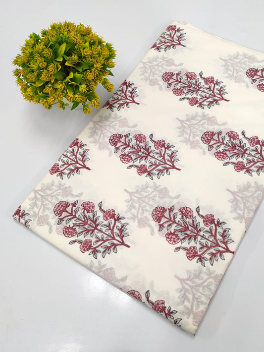 Hand Block Pure Cotton Dress material