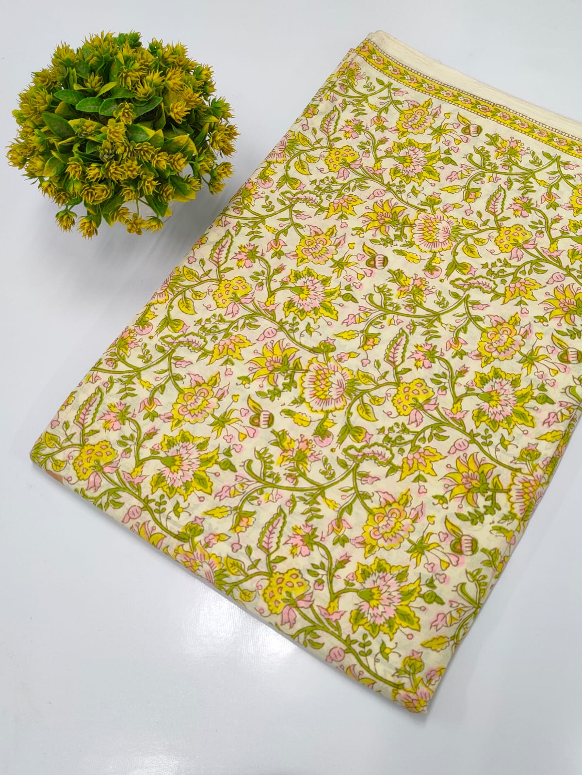 Hand Block Pure Cotton Dress material