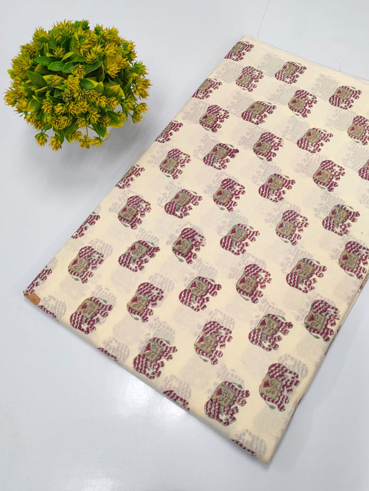 Hand Block Pure Cotton Dress material