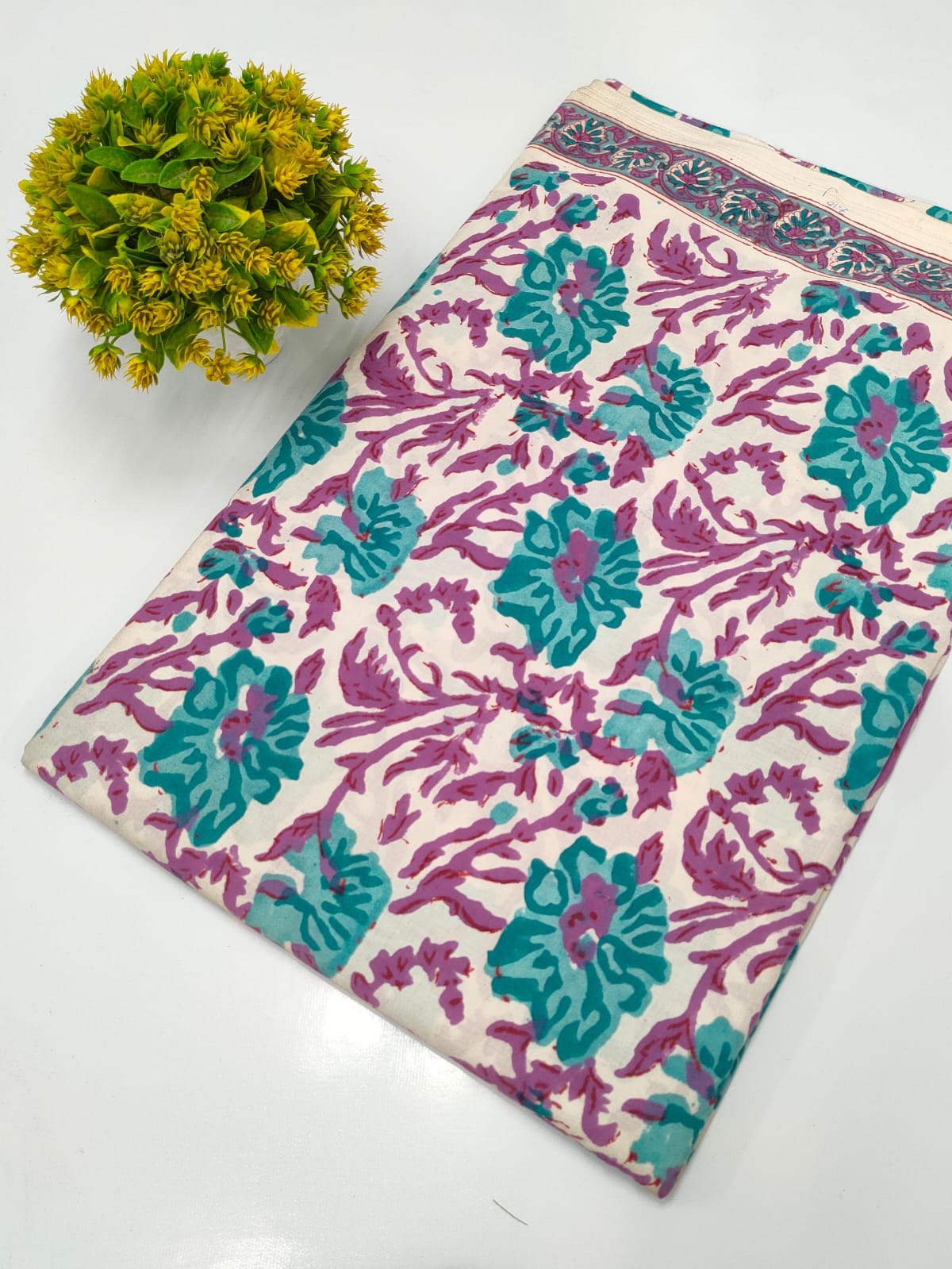 Hand Block Pure Cotton Dress material