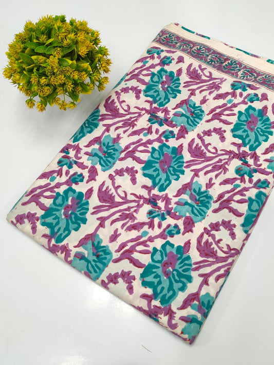 Hand Block Pure Cotton Dress material