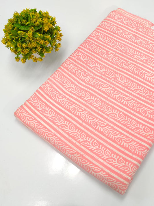 Hand Block Pure Cotton Dress material