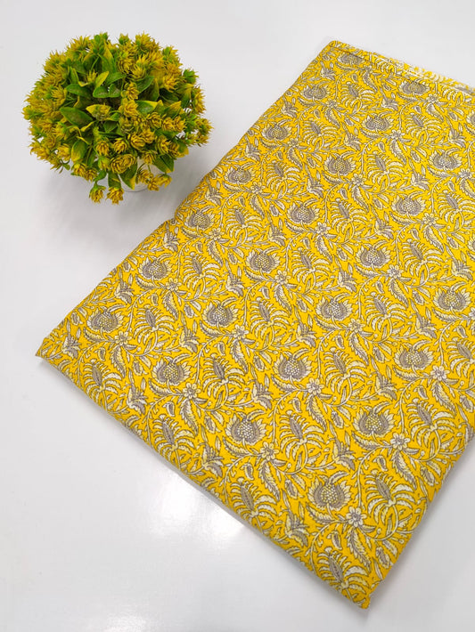 Hand Block Pure Cotton Dress material