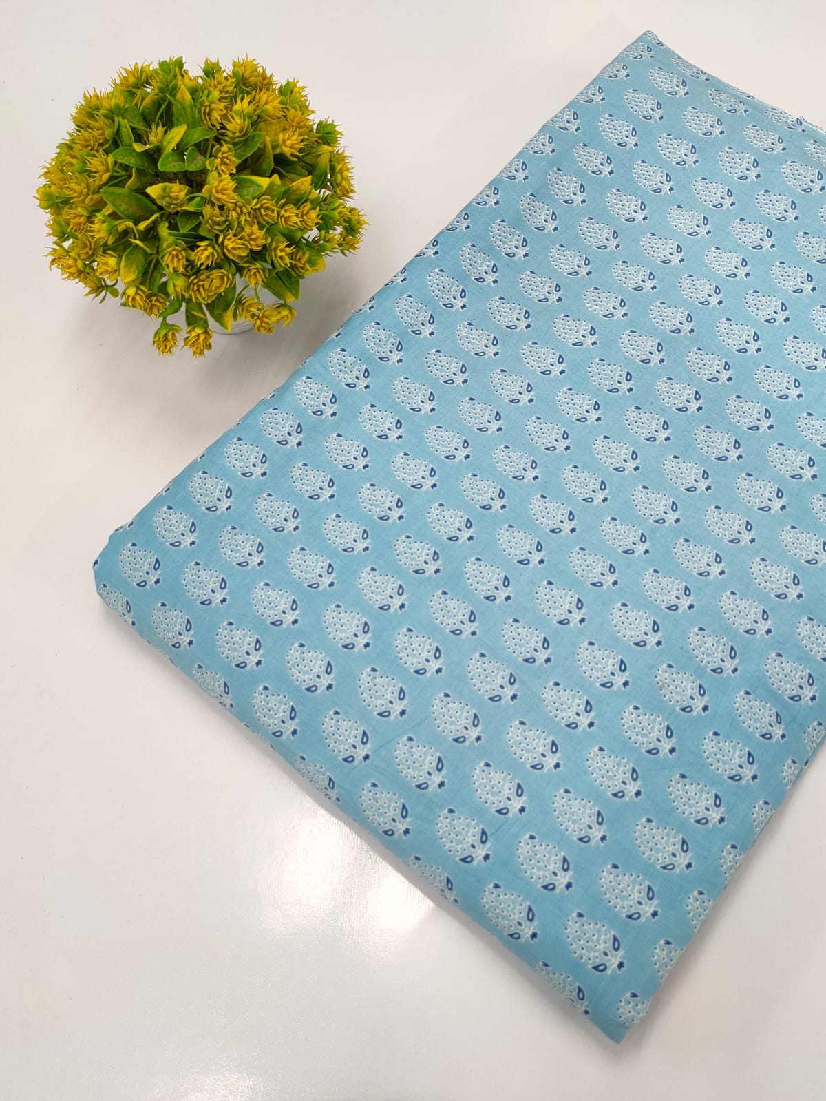 Hand Block Pure Cotton Dress material