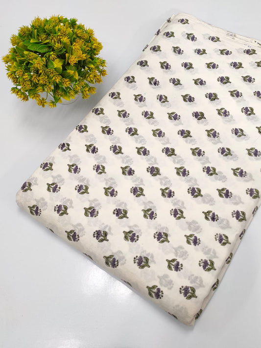Hand Block Pure Cotton Dress material