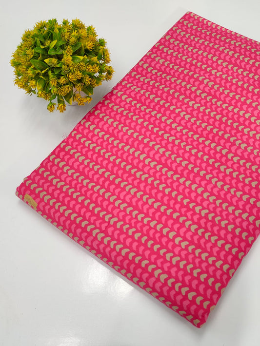 Hand Block Pure Cotton Dress material