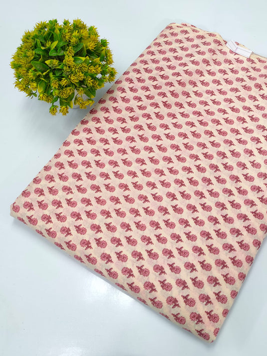 Hand Block Pure Cotton Dress material