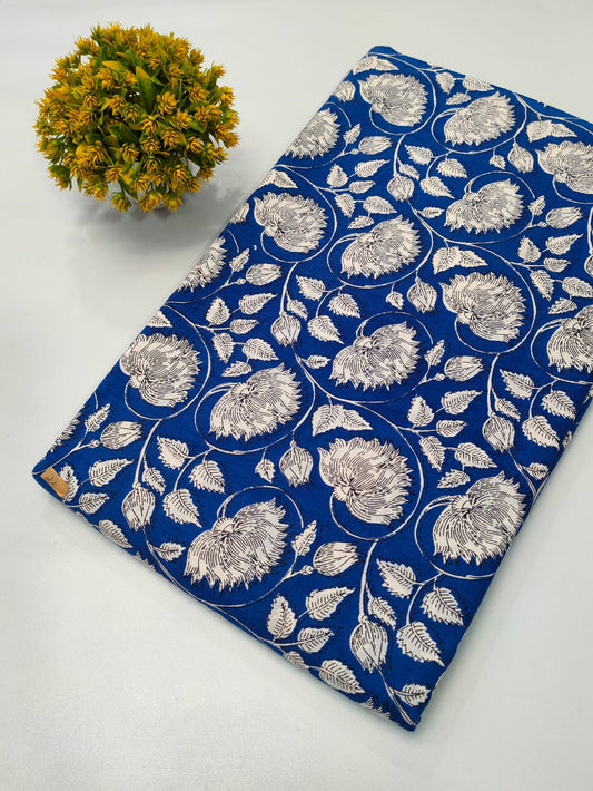 Hand block printed fabrics