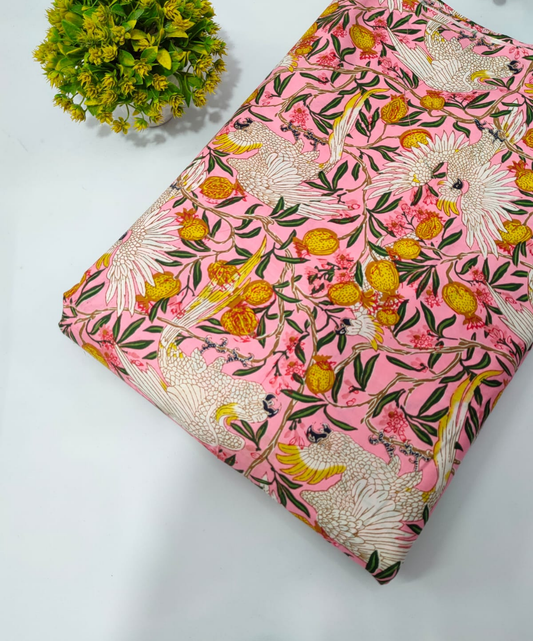 Pure Cotton Screen Print Fabric - JBRTHC474