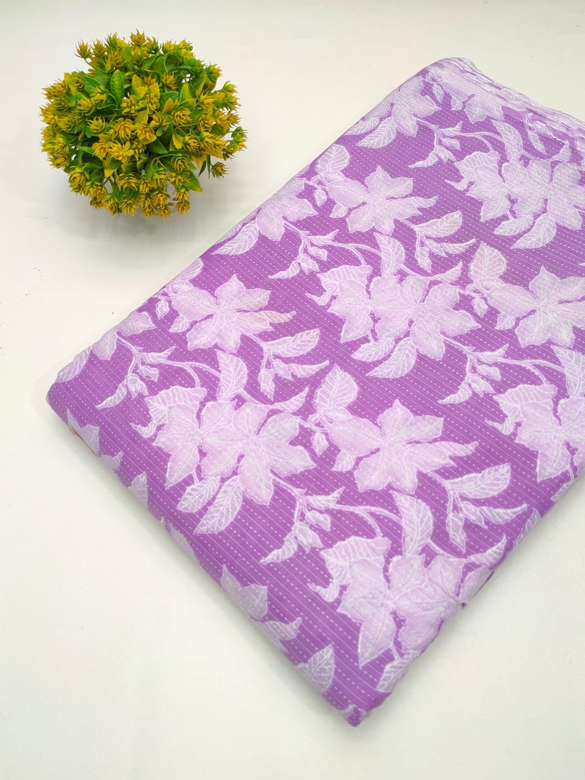 Katha Work Pure Cotton Fabric for kurtis and dress
