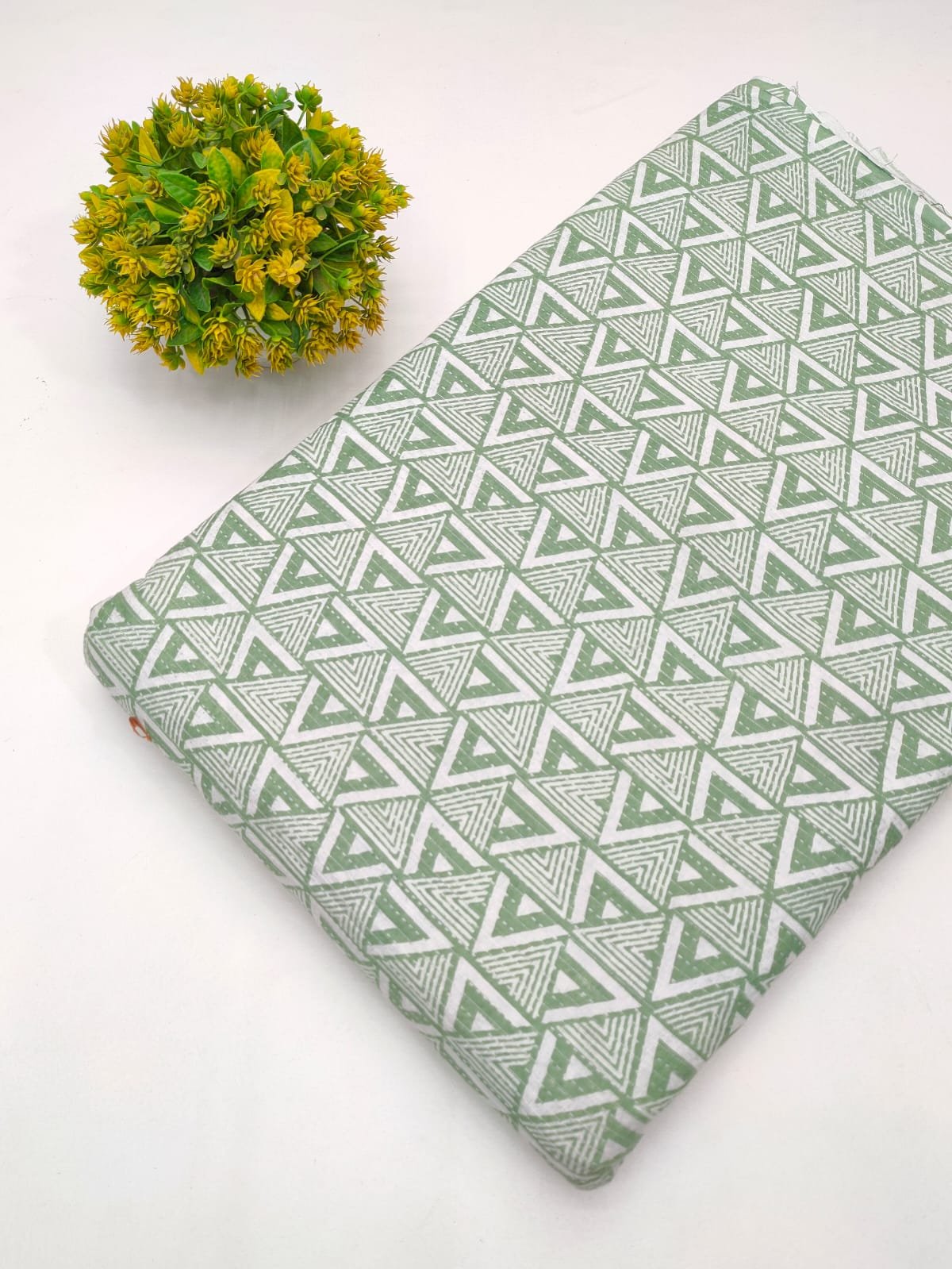 Katha Work Pure Cotton Fabric for kurtis and dress