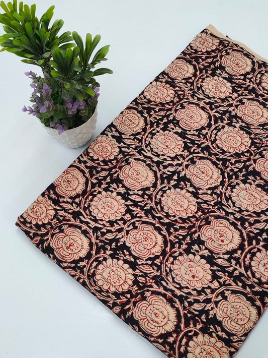 pin tuck cotton hand block fabric