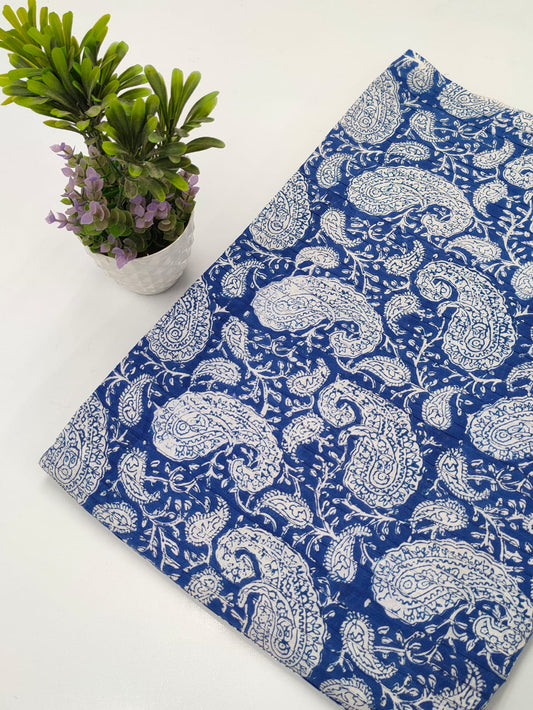 pin tuck cotton hand block fabric