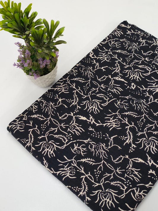 pin tuck cotton hand block fabric