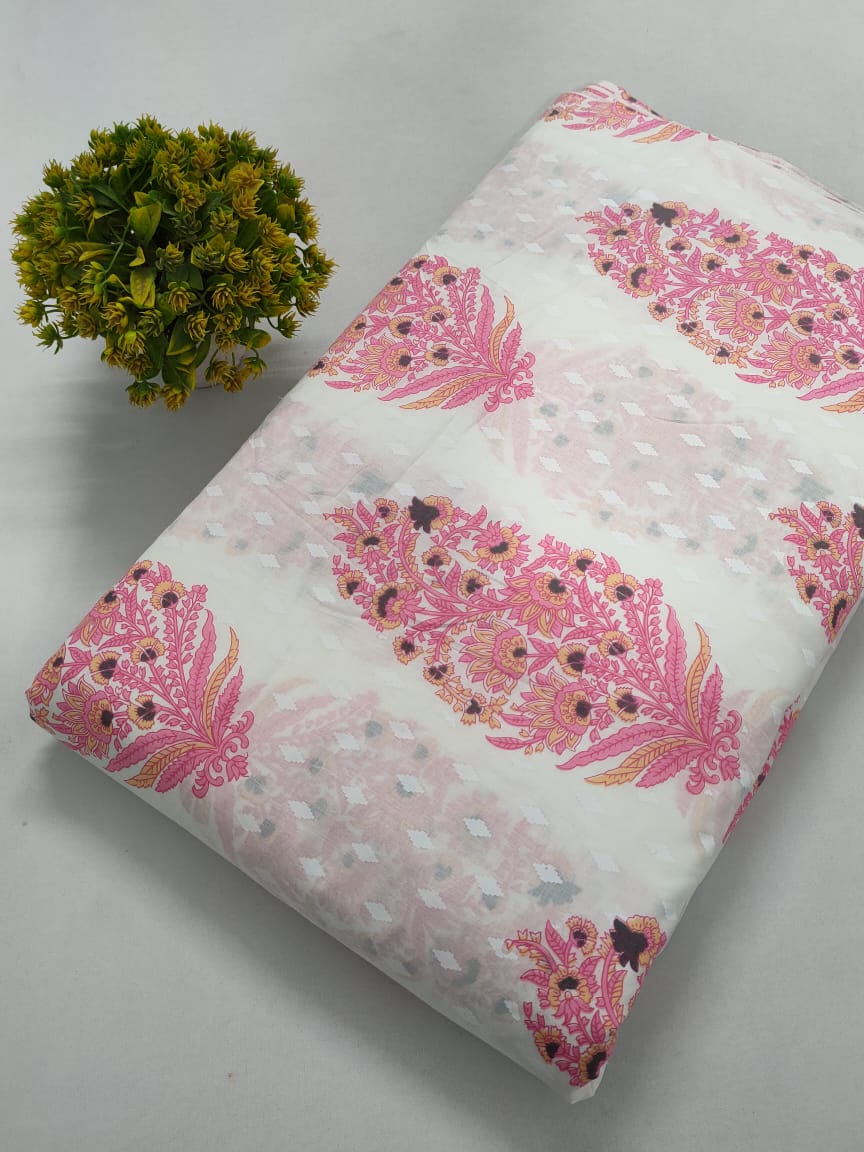 Cotton Printed Fabric Dress Material
