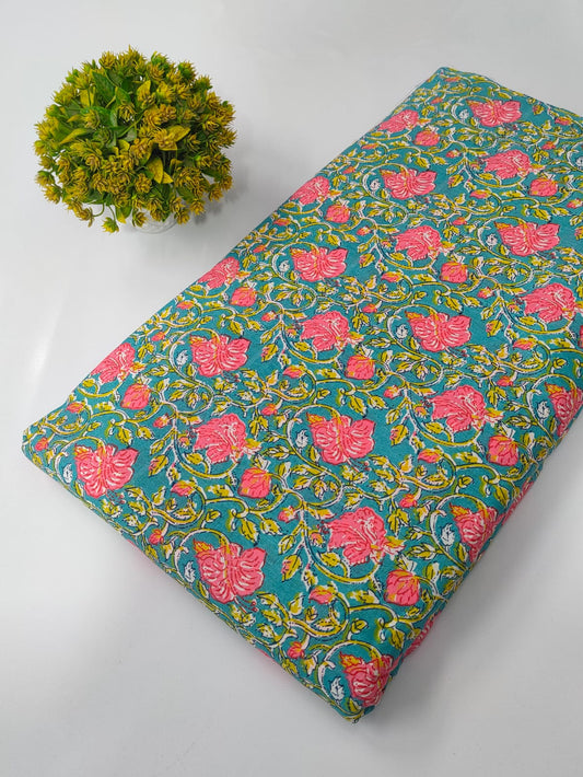 Cotton Printed Fabric Dress Material