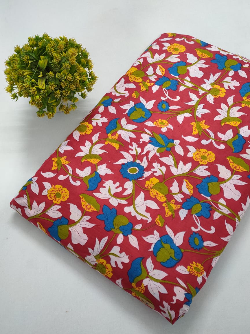 Cotton Printed Fabric Dress Material