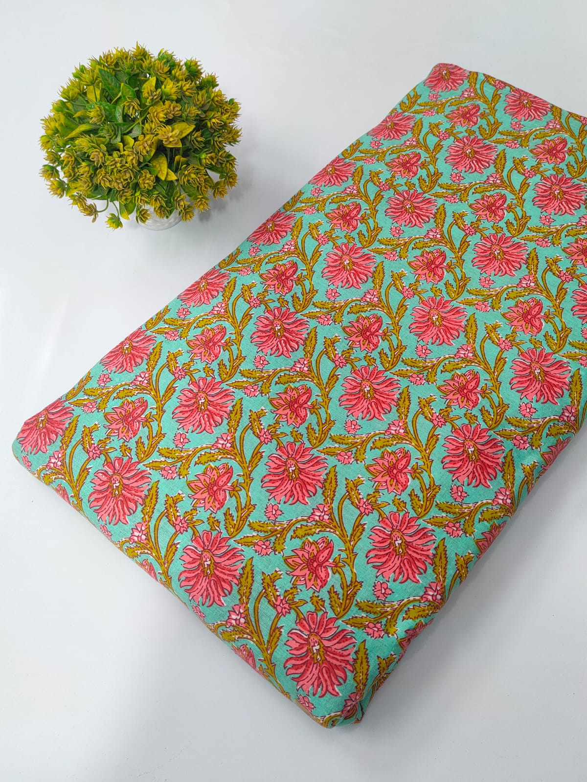 Cotton Printed Fabric Dress Material